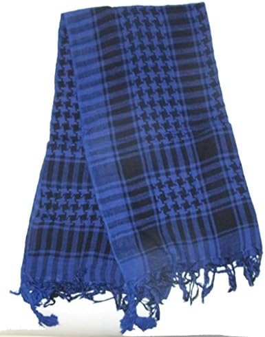 Military Shemagh Arab Tactical Desert Keffiyeh Scarf (Royalblue)