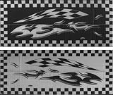 Ming's Mark HC1 8 X 20 Black Checker Flag Mat