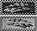 Ming's Mark HC1 8 X 20 Black Checker Flag Mat