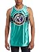 Famous Stars and Straps Men's Mvp Mens Jersey Tank Top, Teal/Black/White, Medium