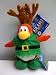 Disney Club Penguin ELF REINDEER 6.5 Limited Edition Plush w/ Coin