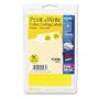 Avery Print/Write Self-Adhesive Removable Labels, 0.75 Inch Diameter, Yellow, 1,008 per Pack (05462)