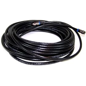 New 50' Quad Shield Coax Cable For Satellite and CATV by White Sands
