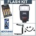 Canon Speedlite 580EX II, Shoe Mount Flash - Deluxe Outfit with 4 NiMH Batteries, Charger, Flashpoint Flash Diffuser, Flashpoint Quick Flip Flash Bracket, Off-Camera eTTL2 3' Coiled Cord for Canon EOS