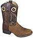 Smoky Mountain Children Marshall Square Toe Western Cowboy Boots Distressed Brown