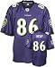Todd Heap Youth Jersey: Reebok Purple Replica #86 Baltimore Ravens Jersey - Large (14-16)