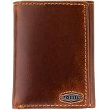 Fossil Men's Gents Trifold Brown Leather Wallet Brown ML4530200