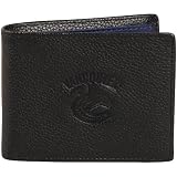 Jf Sports Vancouver Canucks Premium Leather Bifold Wallet