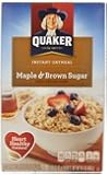 Quaker Instant Oatmeal Maple Brown Sugar, 10 ct, 1.51 oz