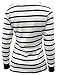 ASHERANGEL Women's Striped Long Sleeve Casual T-shirt Crew Neck Base Top Blouse