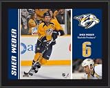 Shea Weber Sublimated 10x13 Player Plaque | Details: Nashville Predators