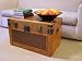 Tuscany Wooden Trunk Wood Steamer Treasure Chest - Large Size