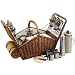 Picnic at Ascot London Huntsman Basket for Four with Coffee Set and Blanket