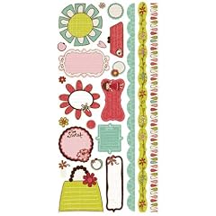 USA Produkt - Paper Doll Cardstock Stickers 6 X12 Sheet-Journal