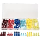 SOLOOP 120PCS Yellow/Blue/Red Quick Splice Wire Terminals Kit&Male Spade Wire Connectors Set