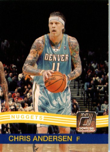 2010 / 2011 Donruss # 113 Chris Andersen Denver Nuggets NBA Trading Card- In Protective Screwdown Case!