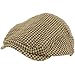 New Houndstooth Weave Ivy Driving Golf Cap Hat * Brown * Medium / Large