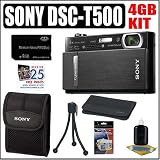 cheap Sony Cybershot DSC-T500 10.1MP Digital Camera + 4GB Accessory Kit