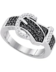 0.51CTW-BLACK DIA RING