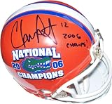 Chris Leak Autographed Florida Gators National Championship Logo Mini Helmet with 2006 CHAMPS! Inscription