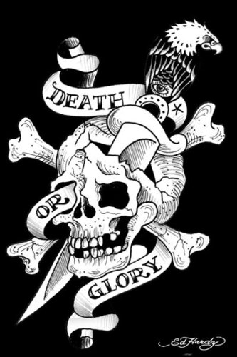 Ed Hardy (Death or Glory Tattoo) Art Poster Print - 24
