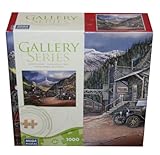 GALLERY SERIES AUTHENTIC WOOD PUZZLE Nuggetville Train 1000 Piece Puzzle Picture GALLERY SERIES AUTHENTIC WOOD PUZZLE Nuggetville Train 1000 Piece Puzzle