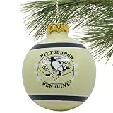 Forever Collectibles Pittsburgh Penguins Glass Ball Holiday Ornament