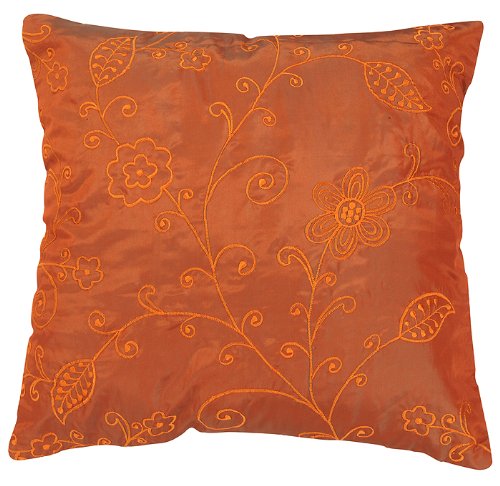 Imagen 2 de Cojín de diseño tapas de seda con bordado Tamaño trabajar 16 x 16 pulgadas Juego de 5 piezas