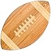 Totally Bamboo Football Shaped Bamboo Wood Cutting Board and Charcuterie Board, Great Gift for Football Fans