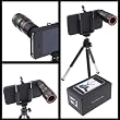 8x Optical Zoom Telescope Extended 30x70mm Lens For Apple iPhone 4 4G, Black