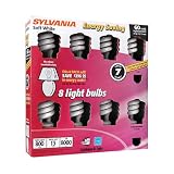8-Pack Sylvania 60 watt equiv CFL Compact Flourescent Light Bulbs