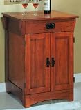WINE COOLER MISSION OAK FINISH