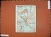 1912 COLOUR MAP GREECE ISOLA CORFU ISLAND STREET PLAN