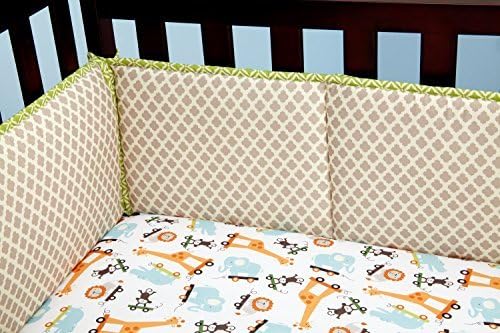 Little Bedding Crib Bumper, Critter Pals by Little Bedding