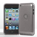 BPM Clear Protective Armour Silicone Gel Smoked Case & screen Protector for Apple iPod Touch 4th Generation 4 4g 8gb 32gb 64gb