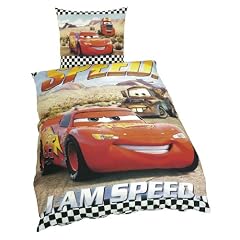 Global Labels G 15 600 WD141 100 Renforce Bettw�sche Cars in 3D, 135 x 200 cm Bettbezug und 80 x 80 cm Kissenbezug, inklusiv zwei 3D-Brillen