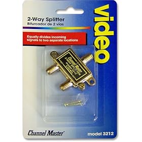 Channel Master 2-way signal splitter 5 to 900 MHZ
