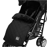Maclaren A353921 Footmuff in Carbon Black Leather