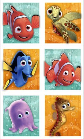 Disney Nemo's Coral Reef Sticker (4 sheets) Party Accessory