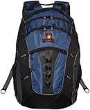 SwissGear&reg; Granite Double Gusset 16" Padded Laptop Backpack -Black-Blue