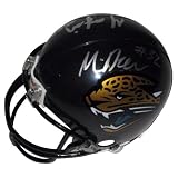 Maurice Jones-Drew and Marcedes Lewis Autographed Jacksonville Jaguars Mini Helmet