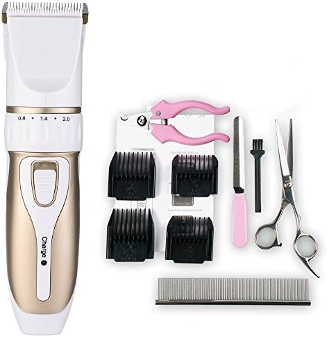CABELA Pet Electric Clippers Dogs and Cats Hair Grooming Trimming Low Noise Rechargeable Haircut Machine Cordless Kit Set