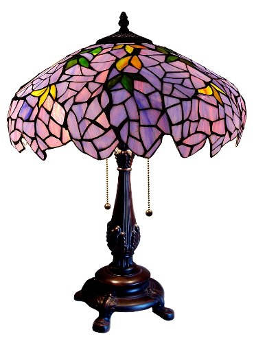 Tiffany Style Stained Glass Table Desk Lamp Wisteria T1628 On Sale