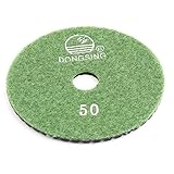 uxcell ダイヤモンド研磨パッド レジン製グリーン 10cm径 5cm厚さ