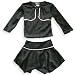 Next Concept - Toddler Girls 2 Piece Velvet Skirt Set, Black