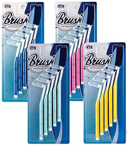 [SGS DENTAL] Interdental L Type Brush 5 Count (Pack of 3) EL2-5P - 4 Type (SS(0.8))
