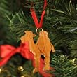 Hand Carved Olive Wood Standing Camel Ornament