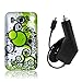 HTC Inspire 4G - Android Bubbles Hard Plastic Skin Case Cover + Car Charger [AccessoryOne Brand]