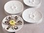BIA Cordon Bleu White Porcelain Oyster Plates Set of 4