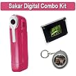Digital Concepts 3 in 1 Pink Micro Digital Camcorder + Digital Picture Frame & Digital Keychain Photo Viewer